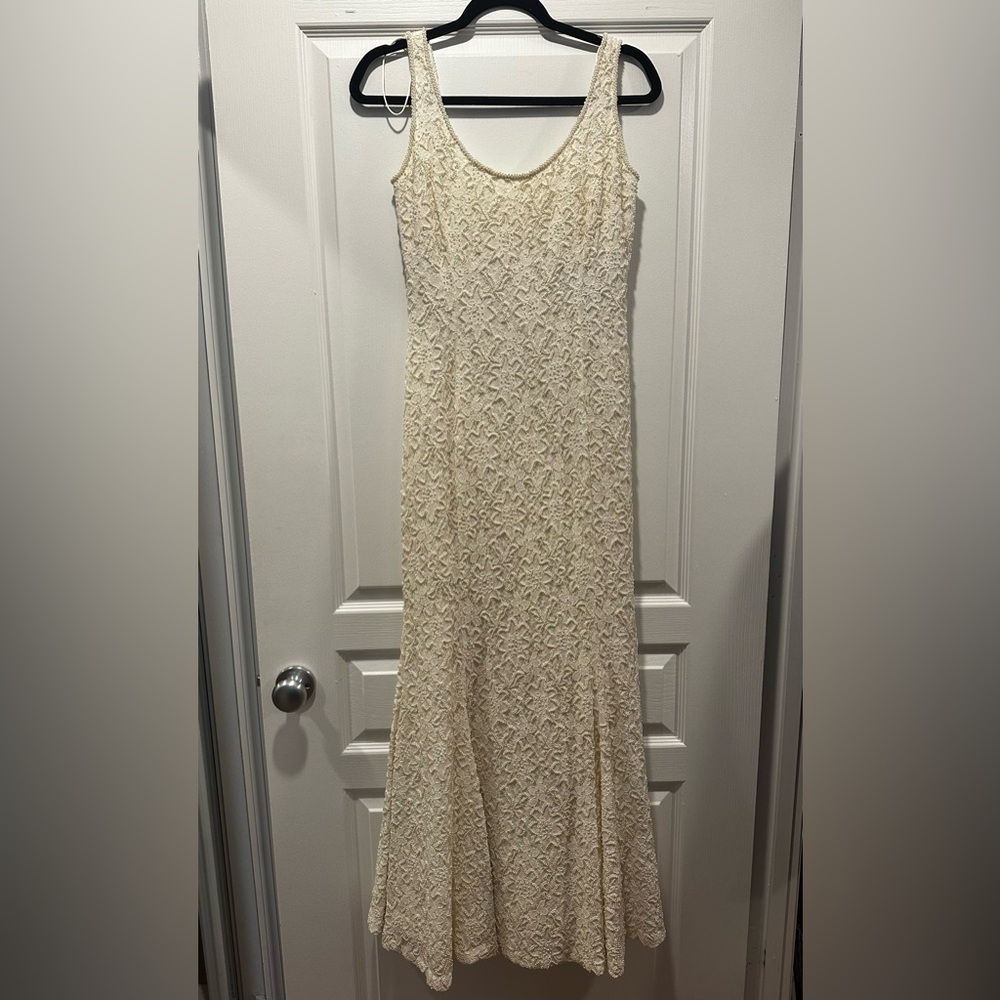 Carmen Marc Valvo beaded dress